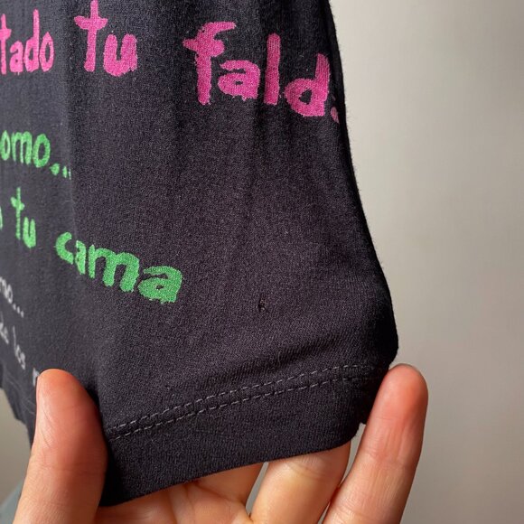 ☀️ Y2K Desigual Black Graphic T-Shirt – Size S - Picture 4 of 6